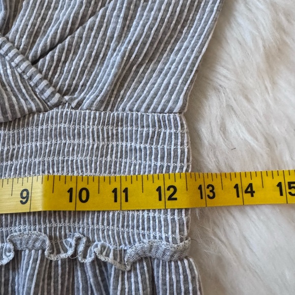 Caution to the Wind Size Large Gray Ribbed Women's Jumpsuit - Picture 6 of 10
